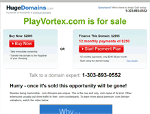 Tablet Screenshot of playvortex.com